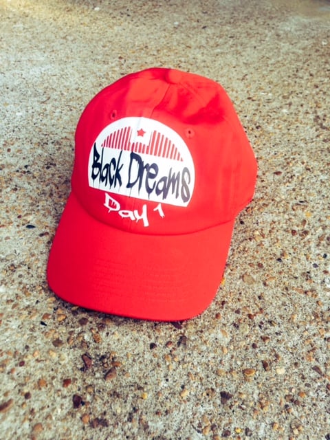 Image of Red/white dad hat