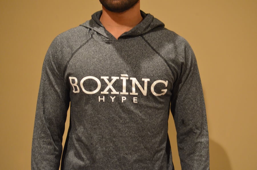 Image of Unisex Charcoal Black BoxingHype hoodies
