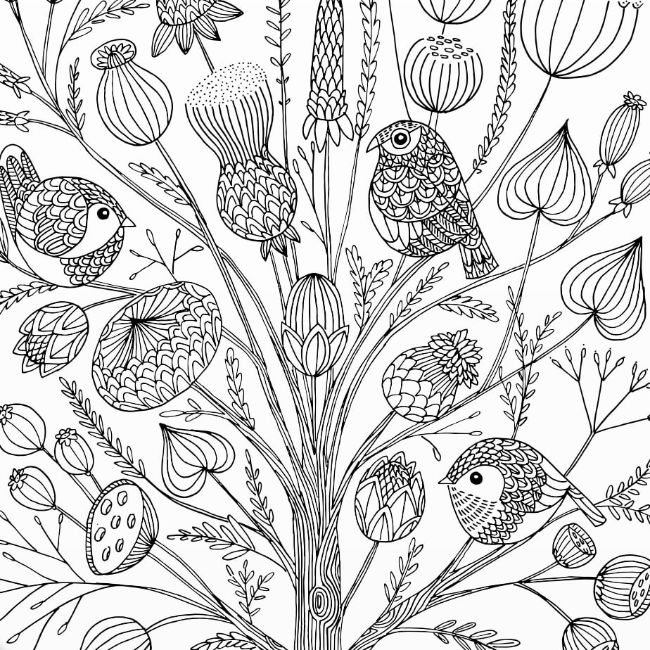 Print: Flowery Bush Fall