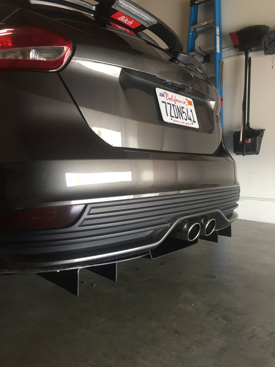 DownForceSolutions — 20132017 Ford Focus ST rear diffuser