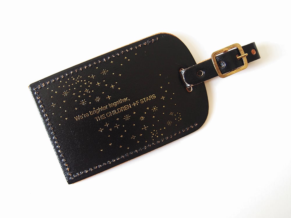 Image of The Children of Stars Luggage Tag – Black