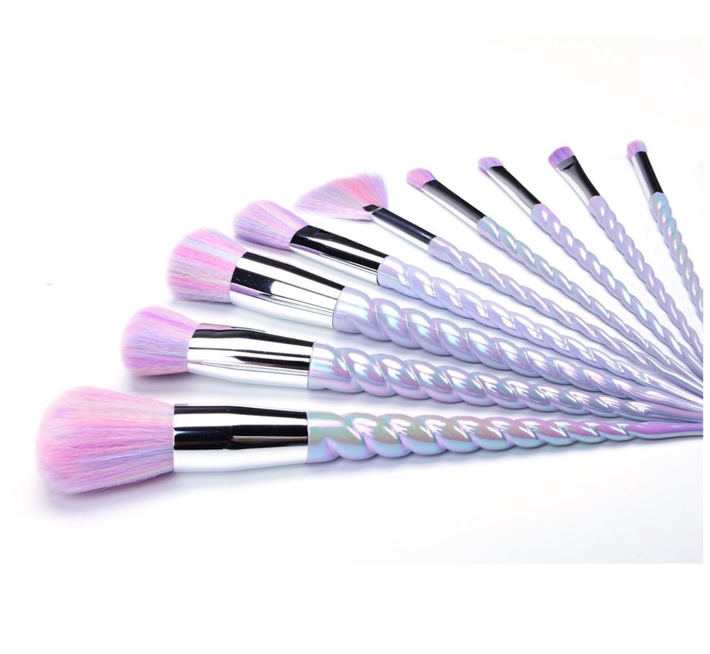 Image of Unicorn Make Up Brush With Make Up Bag