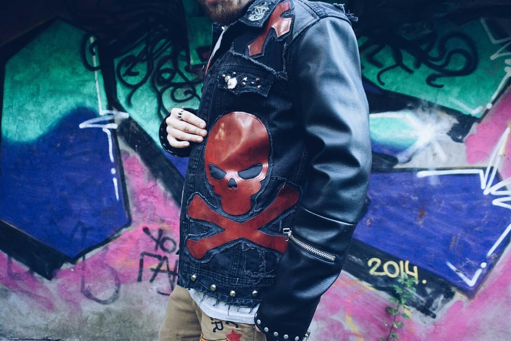 Image of Rob Zombie  Denim / Leather Jacket