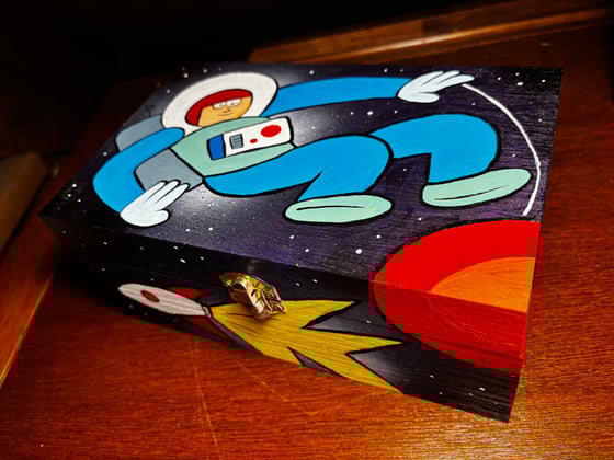 Image of Yo-Yo Astronaut Wooden Box
