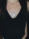 Libra crescent moon necklace
