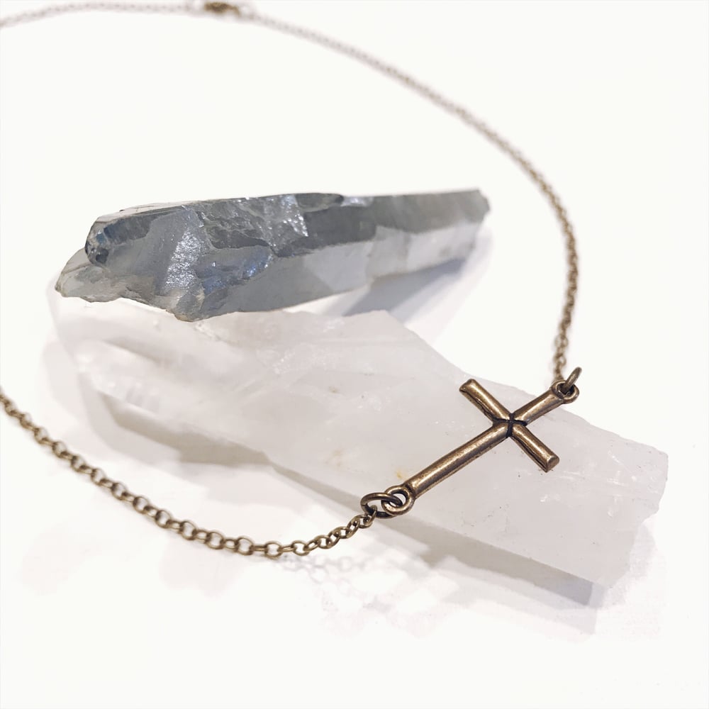 Image of Small Cross Necklace