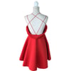Cross Back Cute and Sexy Short Party Dresses, Homecoming Dresses, Short Women Dresses