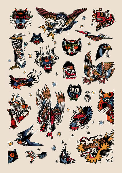 Image of Cats, Birds and Dragons