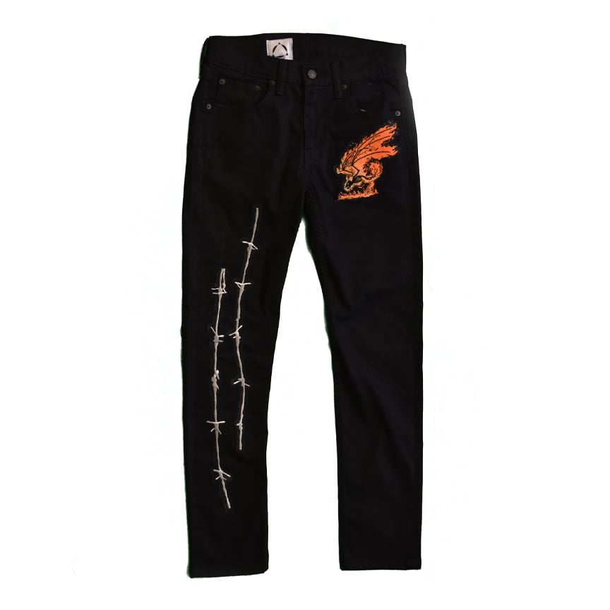 Image of theblacktongue/levi's® extreme skinny bat out of hell jeans