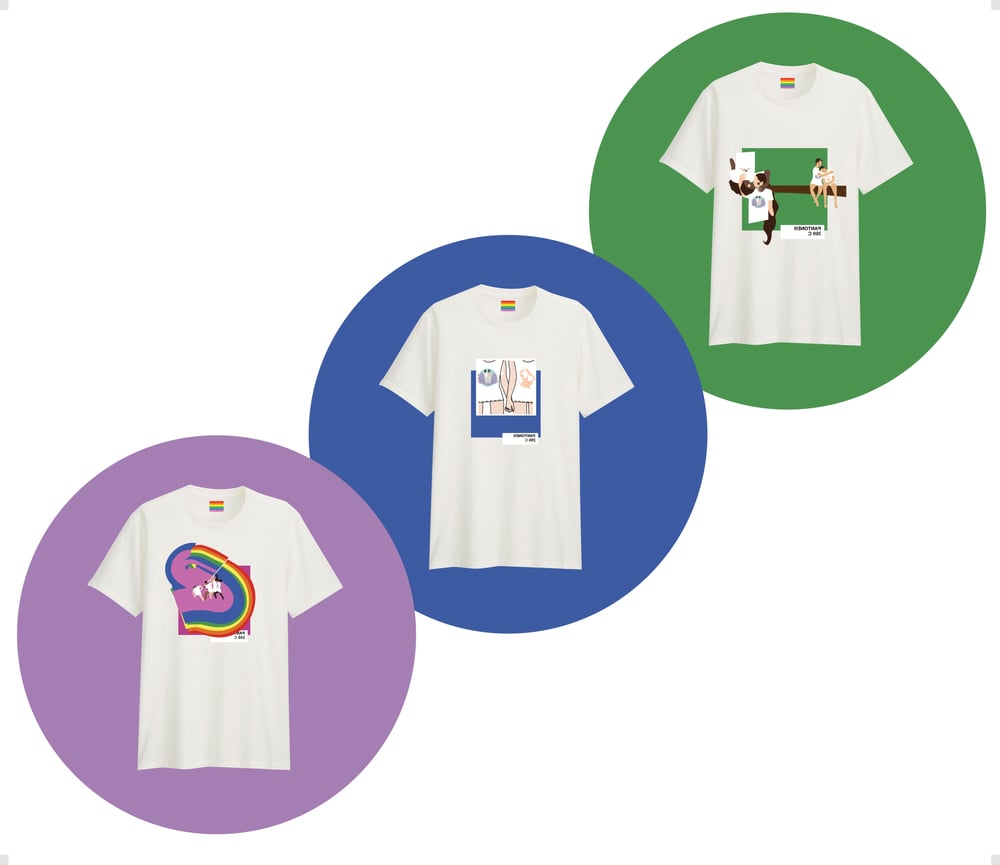 Image of PANTONE SHIRTS COLD COLORS// CAMISETAS PANTONE COLORES FRIOS