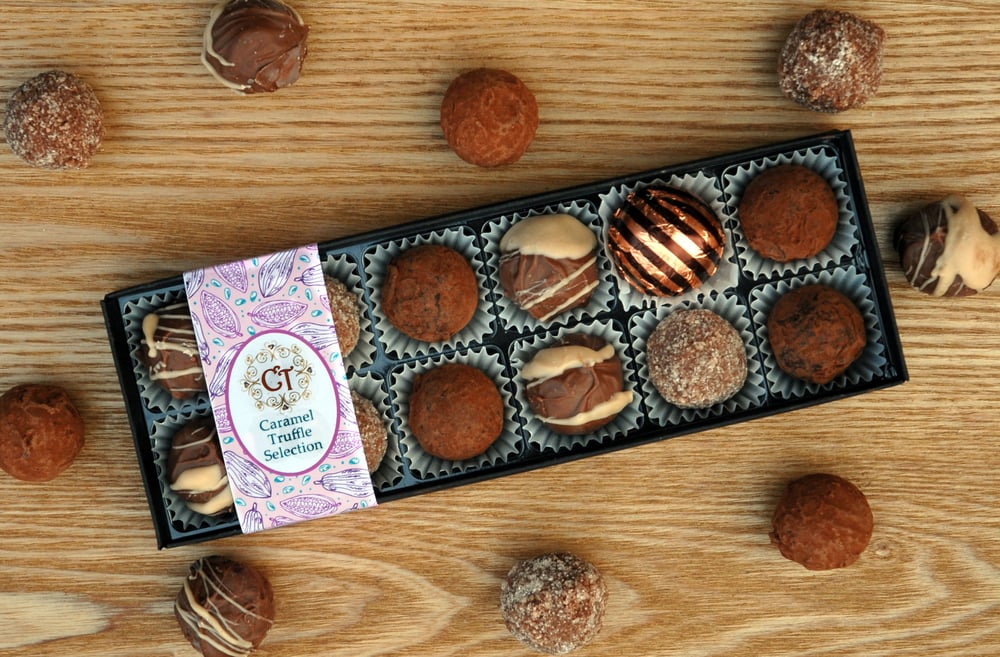 Image of NEW! The Chocolate Treasures Caramel Truffle Selection