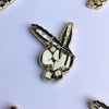 Leather Heathers 69 enamel pin