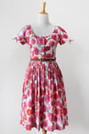 Image of SOLD 1950s In Bloom Cotton Day Dress