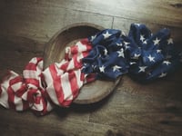 Image 1 of American flag layering / wrapping fabric