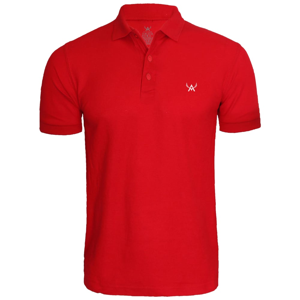 Image of Attitude Men Polo Shirt "Candy Apple" Red
