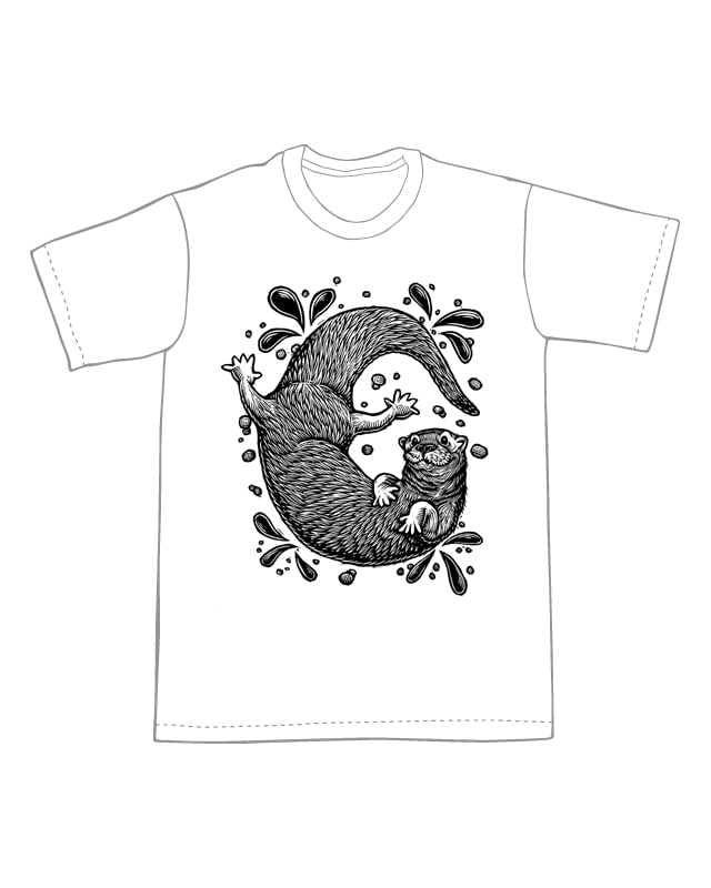 River Otter T-shirt (B3) **FREE SHIPPING**