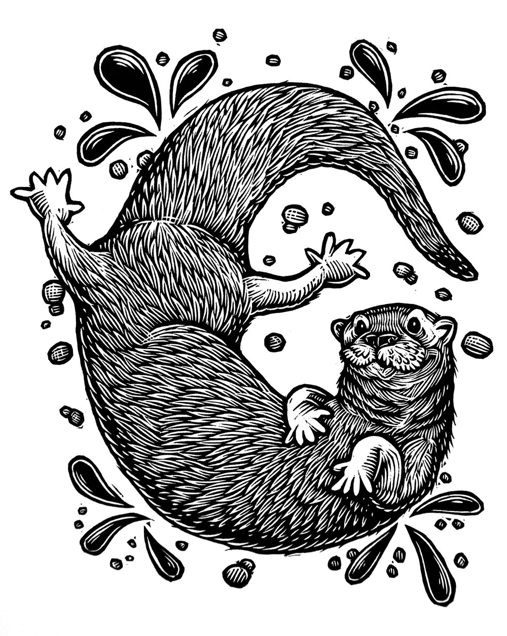 River Otter T-shirt (B3) **FREE SHIPPING**