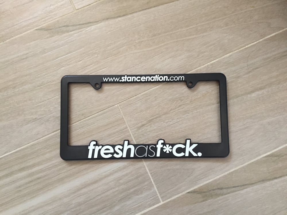 Image of (1) Freshsaf*ck Plate Frame