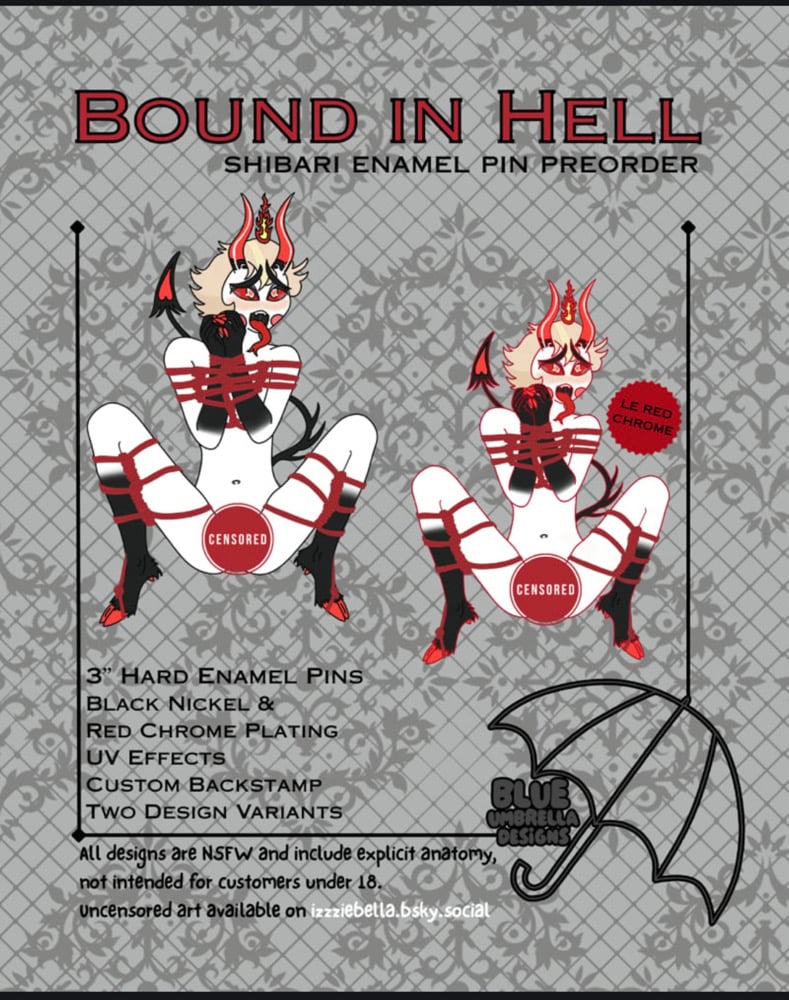 Image of PREORDER - Bound in Hell Pin Series - Luci