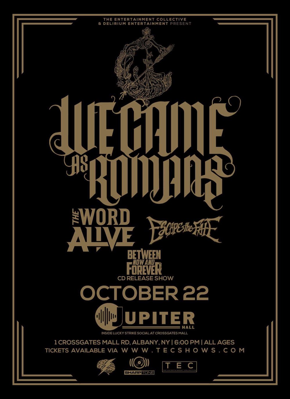 Image of BNAF CD RELEASE SHOW w/ We Came As Romans ,The Word Alive & Escape The Fate.