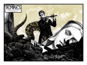 TEMPLES gig poster - La Cigale Paris September 2017