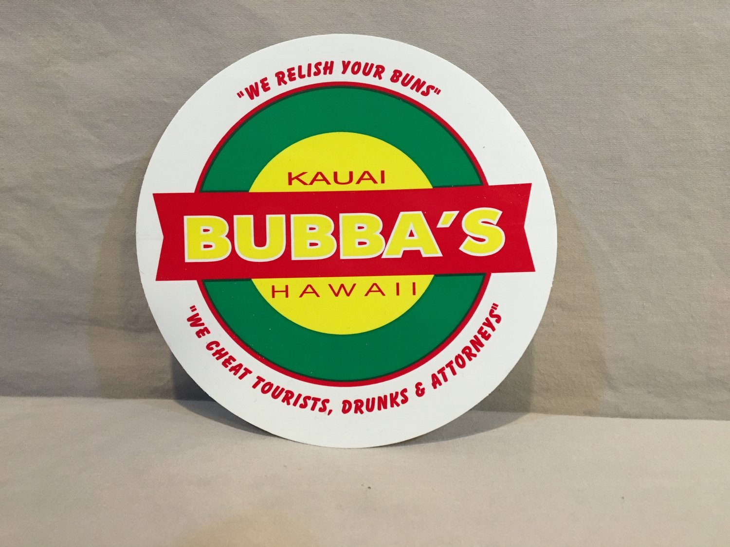 Image of Bubba's Decal/ Clear back
