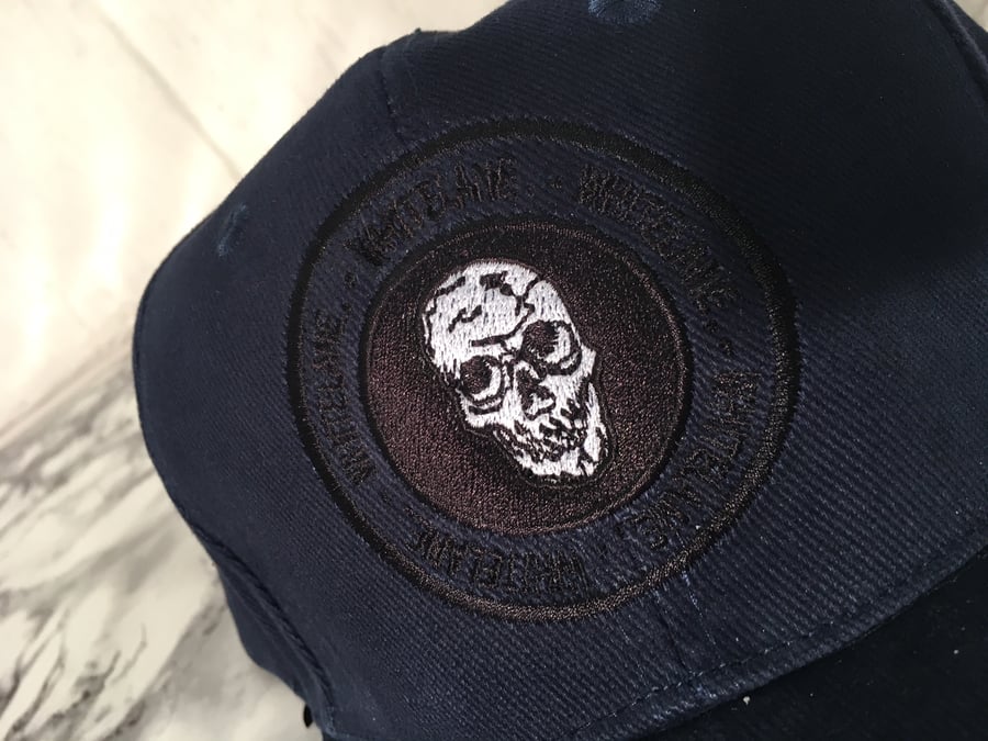 Image of Navy skull emblem cap