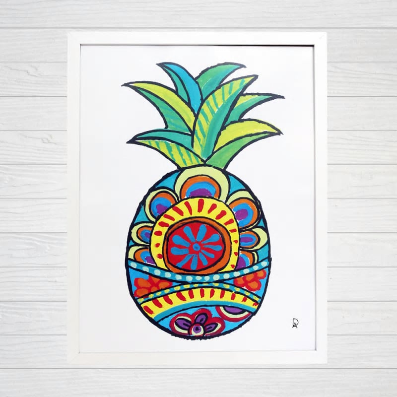 Pineapple 2 Art Print / Diane Arnold