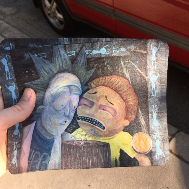 Image of Rick and MorDMT Dab Mat/Mouse Pad