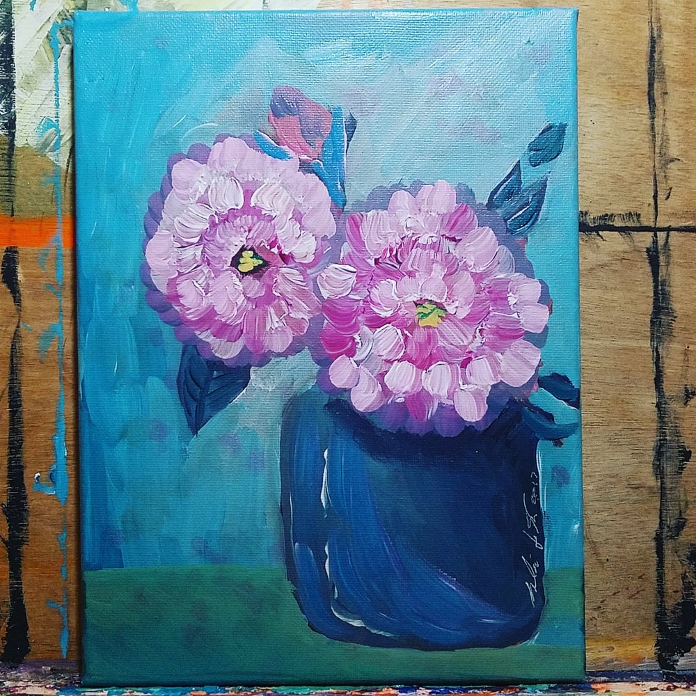 Image of Peonies in Vase