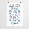 ABC Poster Blue