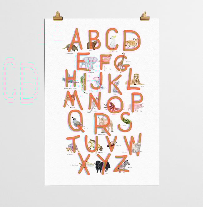 ABC Poster Red