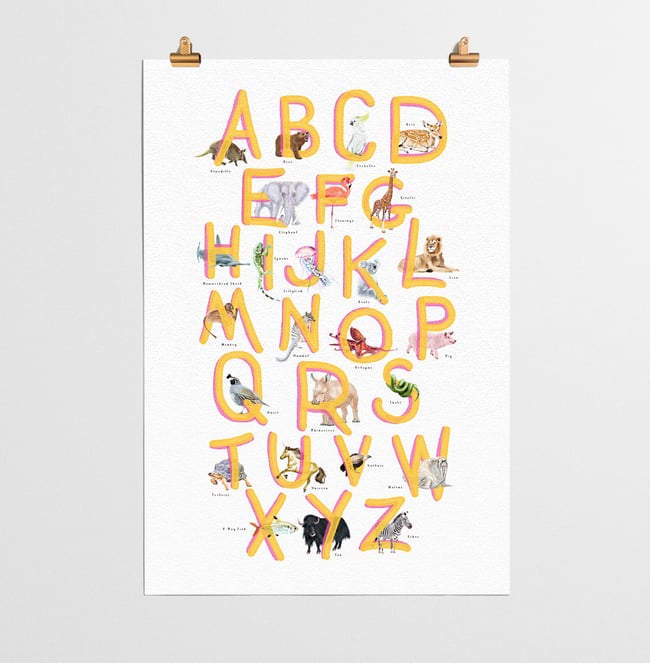 ABC Poster Yellow
