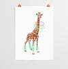 Giraffe Animal Nursery Print