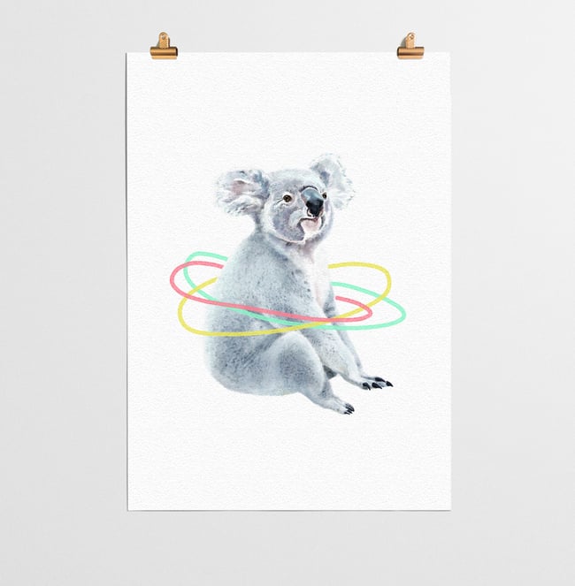 Koala Animal Nursery Print