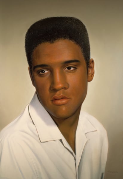 Image of Black Elvis 11" X 14" Archival Print