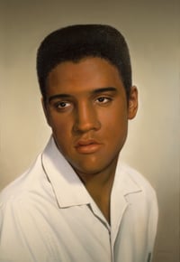 Black Elvis 11" X 14" Archival Print