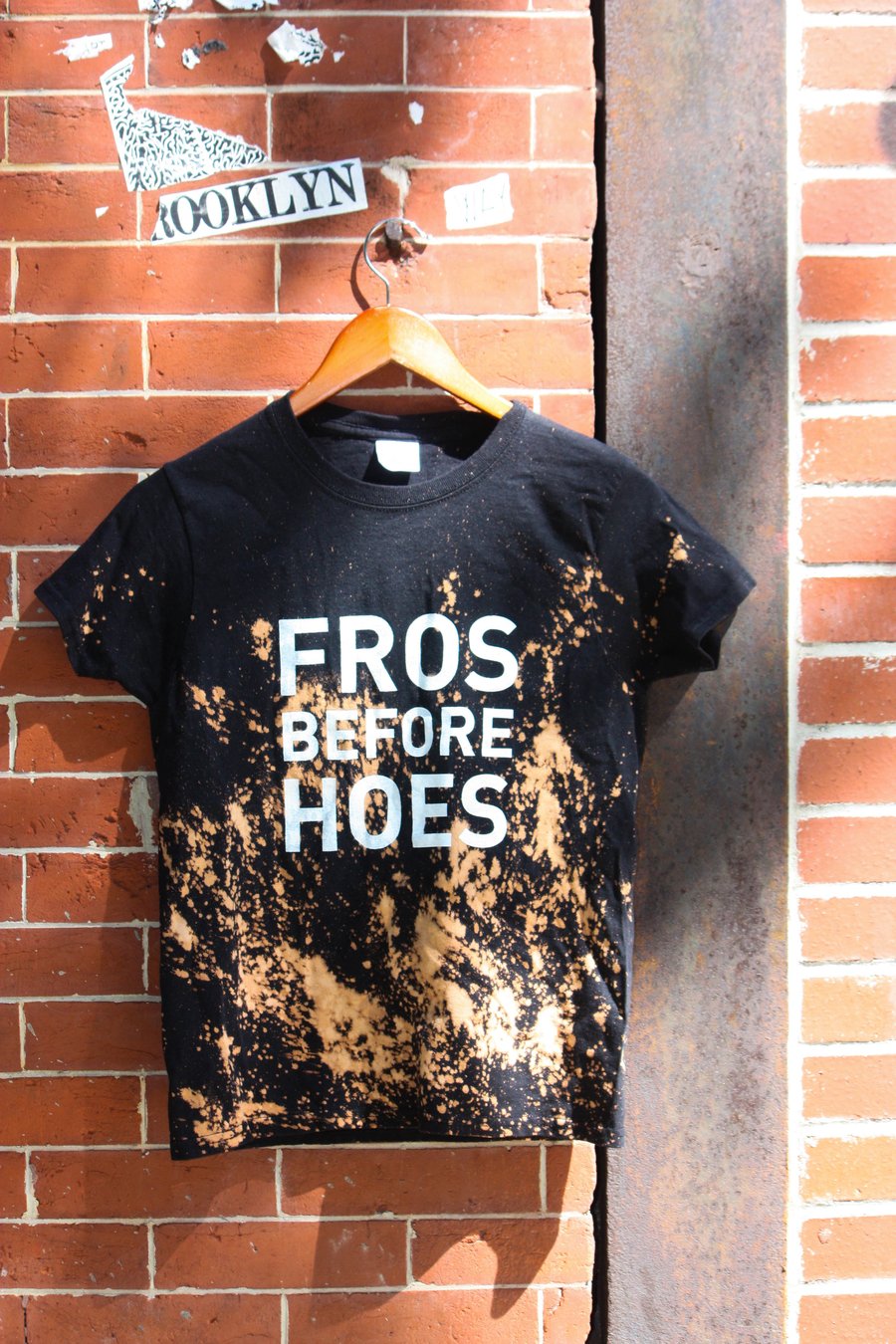 Image of BLEACHED "FROS BEFORE HOES" TEE