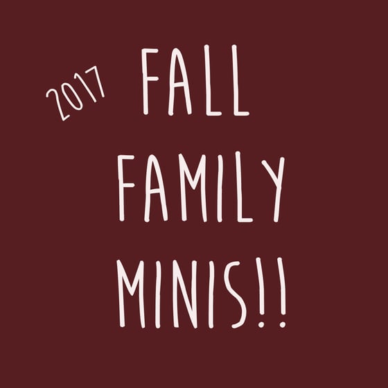 Image of Fall family mini sessions