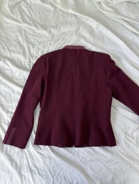 Image 3 of 00s Thin burgundy jacket // S