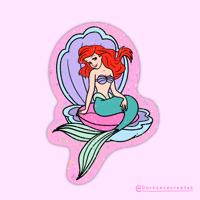 Glitter Ariel Sticker