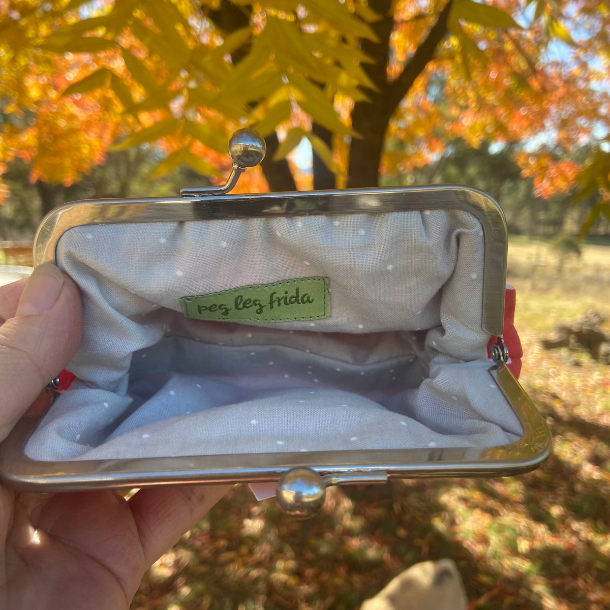 Image of Peck Clutch - Polka Dot