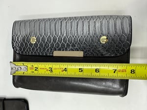 Image of  Snakeskin Patterned Bag with Accessories Gray  - Free Shipping 