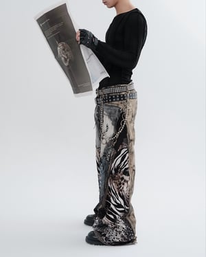 Image of MASSTAK - 164 Ptchwrk Wild Acid V.3 Jeans