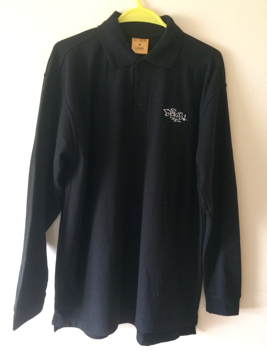 Long Sleeved Embroidered DBK'S Handstyle Logo Polo Shirts / DBKlothing