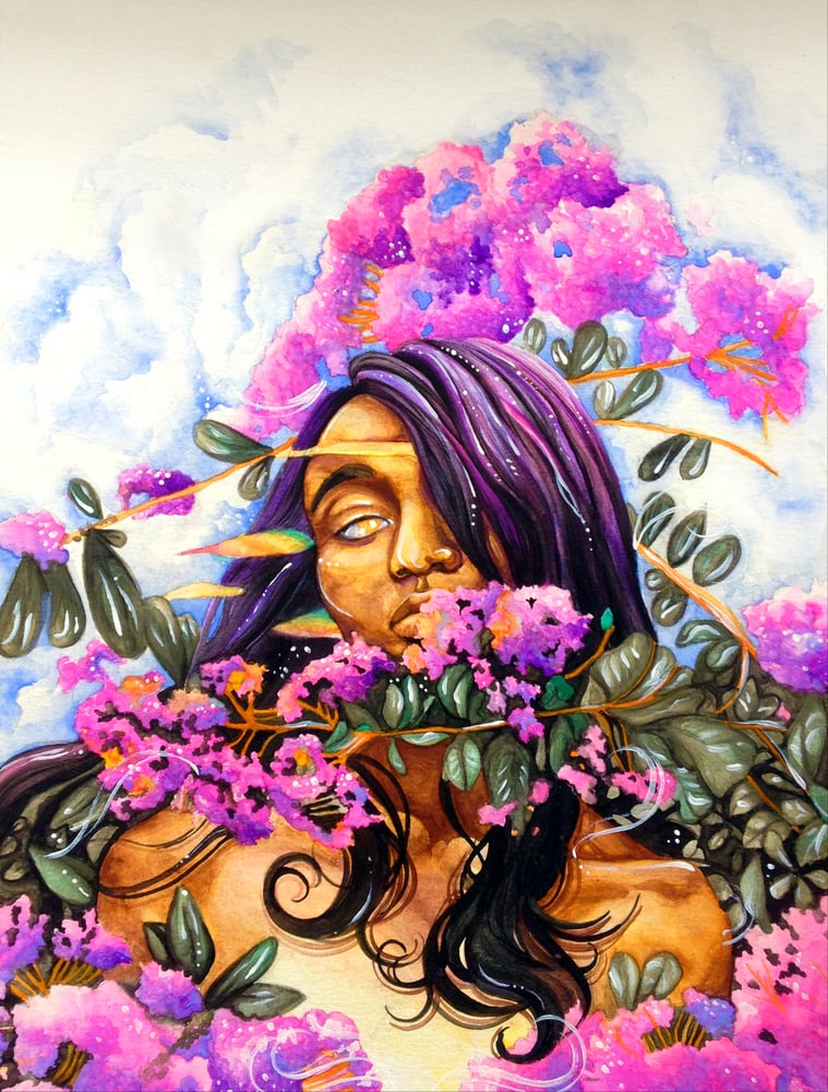 Image of "Summer Time Crepe" watercolor painting