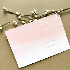 Image of Catherine - dip-dyed watercolor invitation suite
