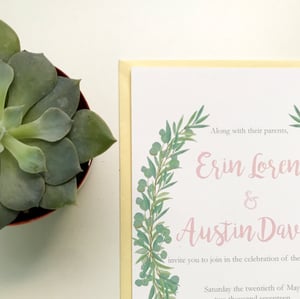 Image of Erin - Eucalyptus Invitation Suite