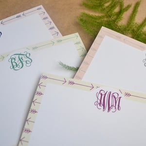 Image of Arrow Monogram Notecards