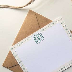 Image of Arrow Monogram Notecards